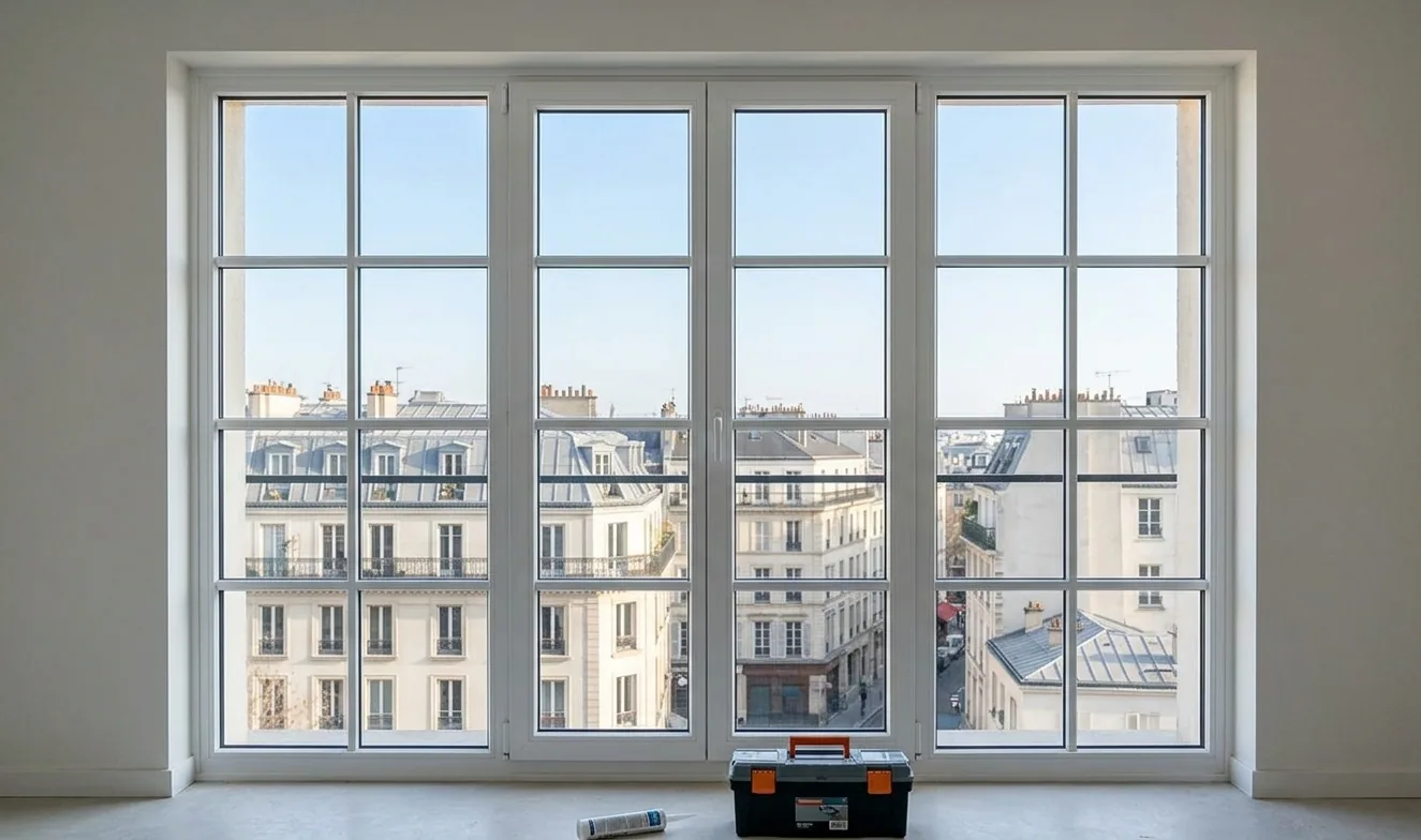 Vitrier / vitrerie à Évry-Courcouronnes — après (chantier 1)